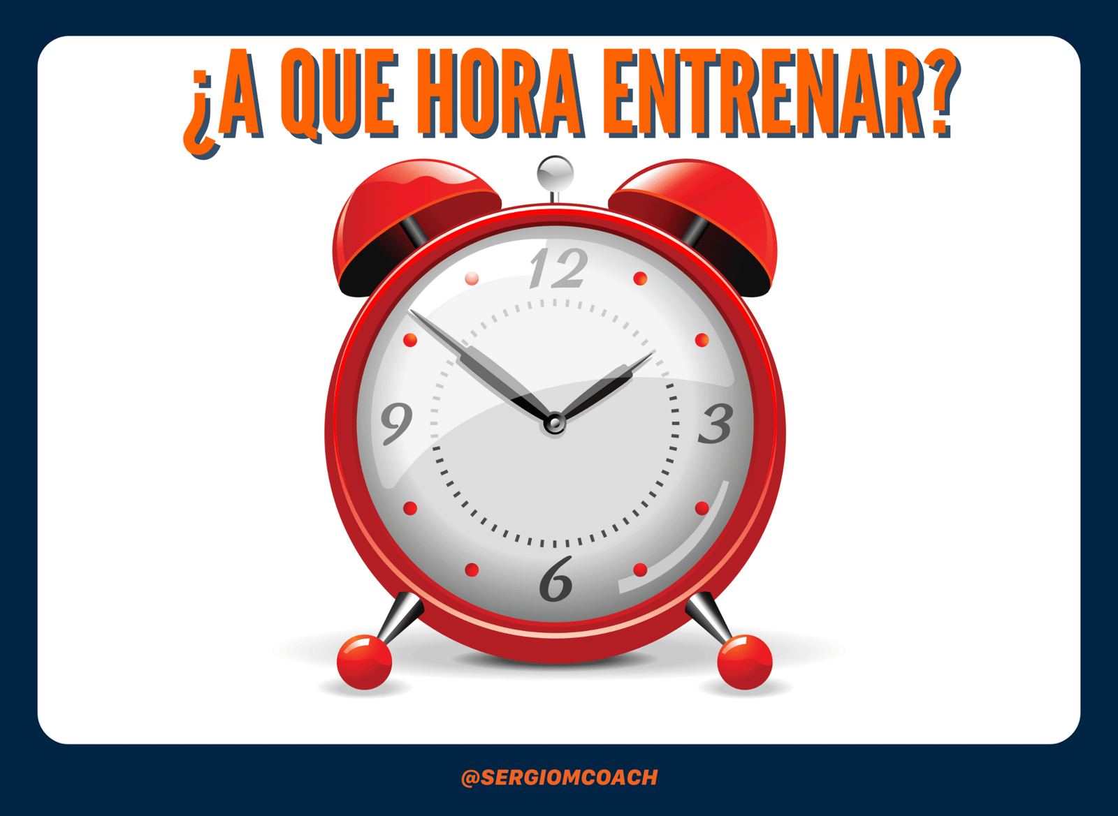 A qué hora entrenar